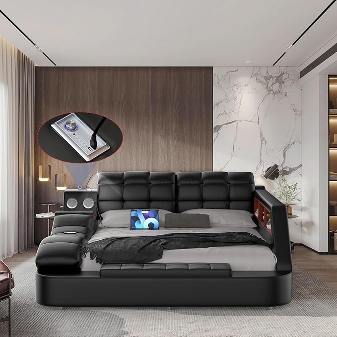 AF ARTISAN FURNITURE Queen Size Smart Multifuncional Bed Frame