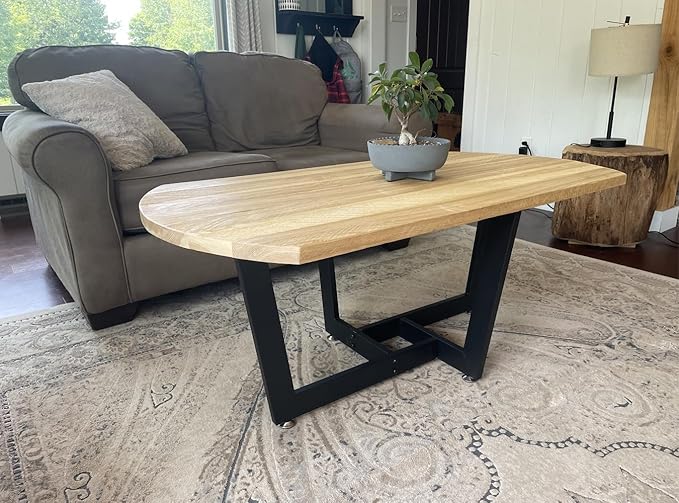 KaKaBB Metal Coffee Table Legs, 18 Inch Coffee Table Base, Furniture Legs