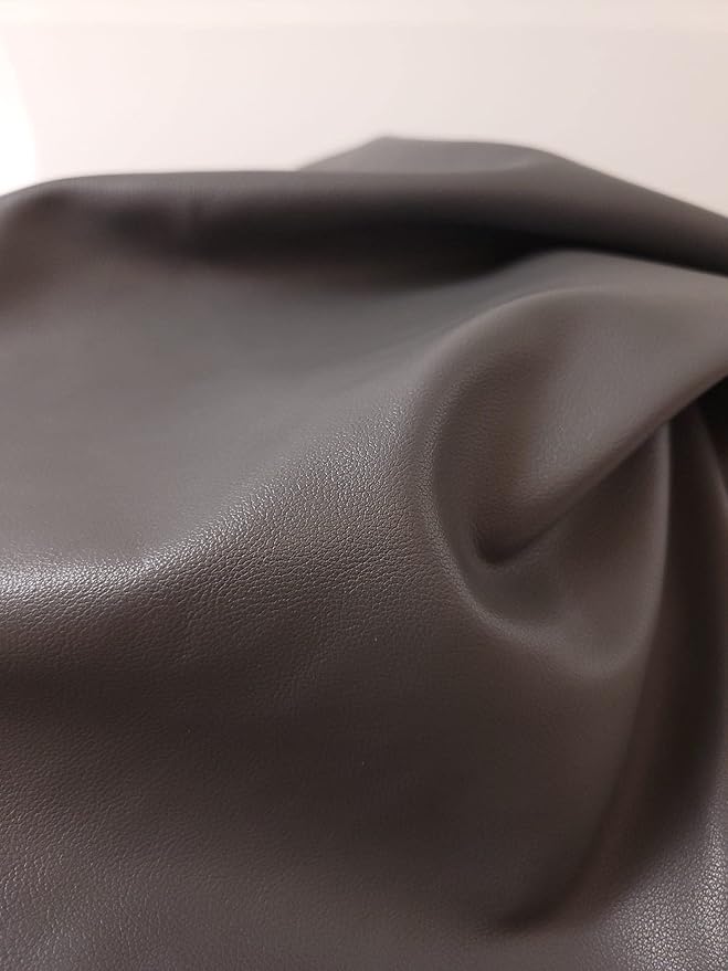 NAT Leathers | Gray Soft Faux Vegan Leather PU | 4 Yards Cut by The Yard |