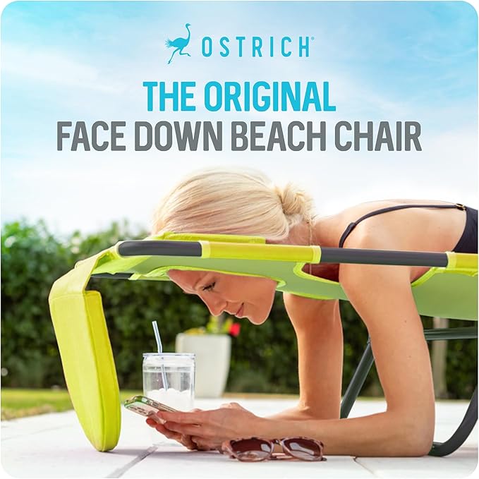 Ostrich the Original Chaise 72 x 22 Inch Lounge Portable Reclining Lounger