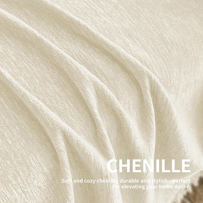Couch Cover for Dogs, Boho Sofa Covers for 3 Cushion Couch, Chenille Sofa