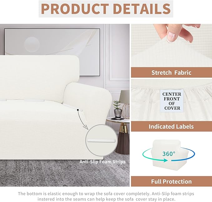 Easy-Going 100% Waterproof Oversized Chair Couch Cover, Dual Waterproof Sofa