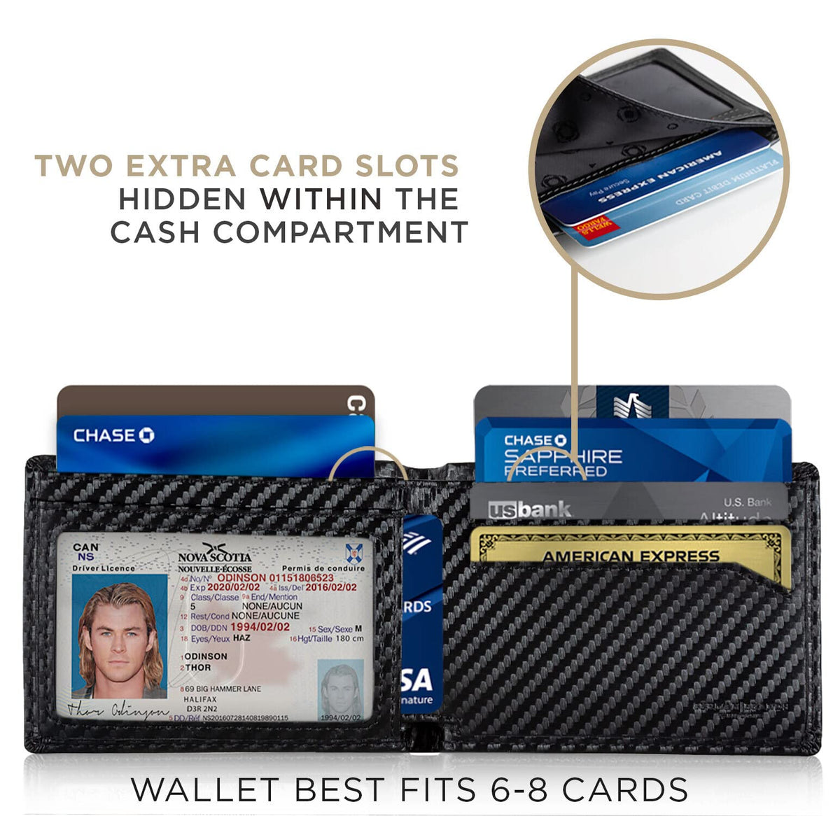 SERMAN BRANDS Mens Slim Bifold Wallet RFID Blocking Minimalist Front Pocket Full Grain Leather Wallets for Men - Thin & Stylish (Modern Black Elite)