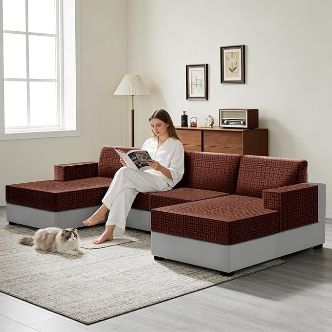 UNBBRRL Stretch Couch Backrest Cushion Cover