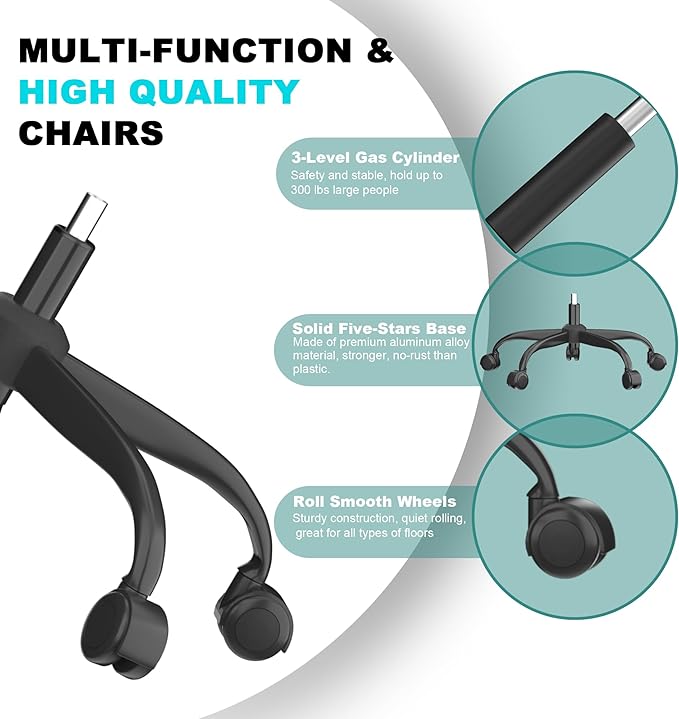 Mimoglad Office Chair, High Back Ergonomic Desk Chair
