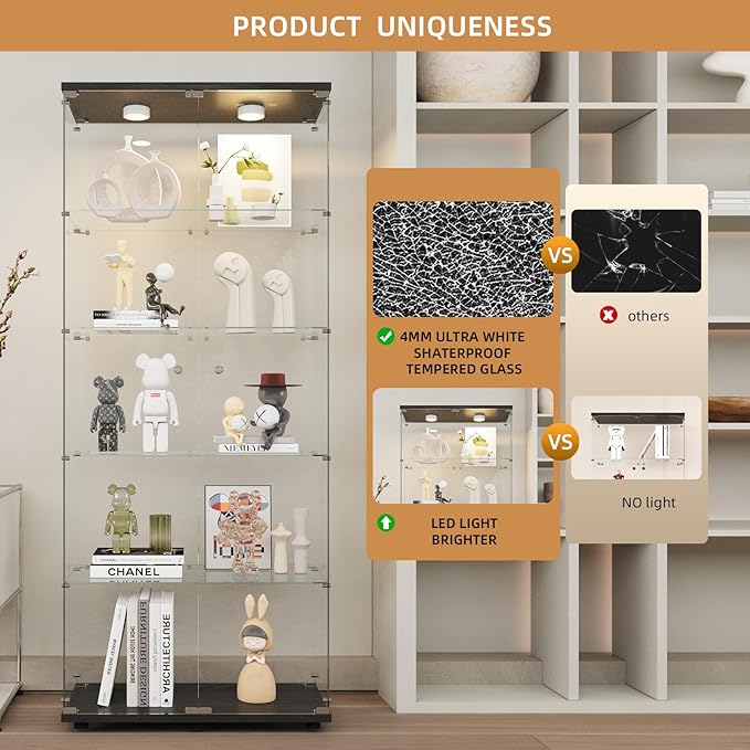Beauty4U Glass Display Cabinet