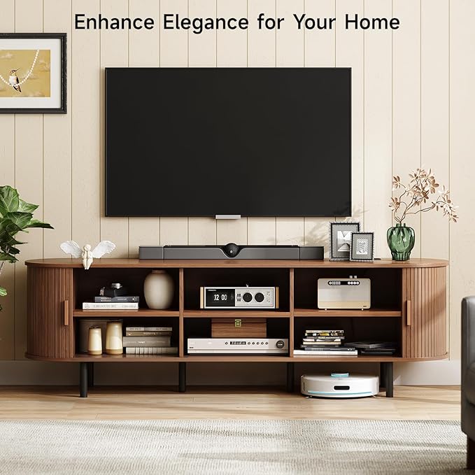 ONBRILL 70.8" TV Stand with Power Outlet