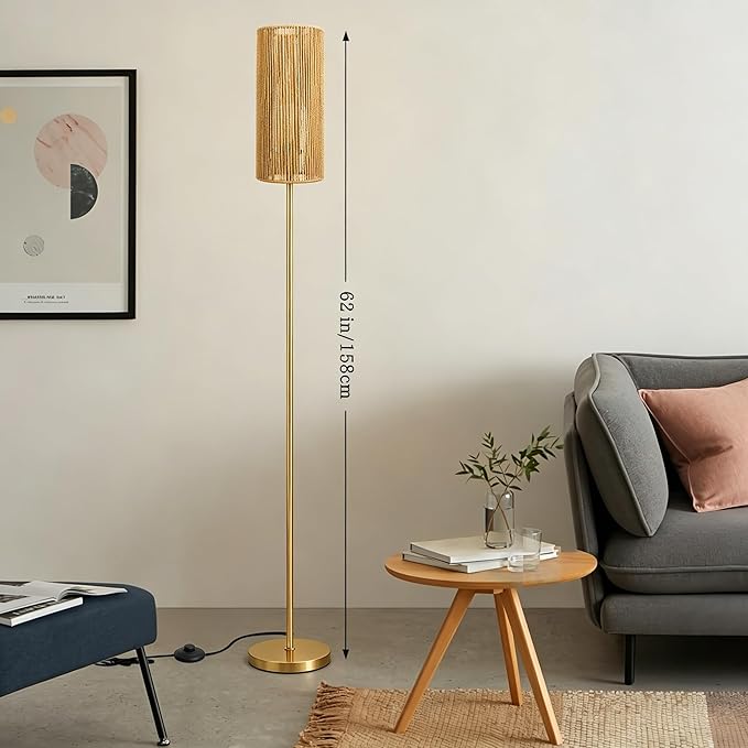 Ruiever Floor Lamp for Living Room, Farmhouse Floor lamp, Modern Standing lamp