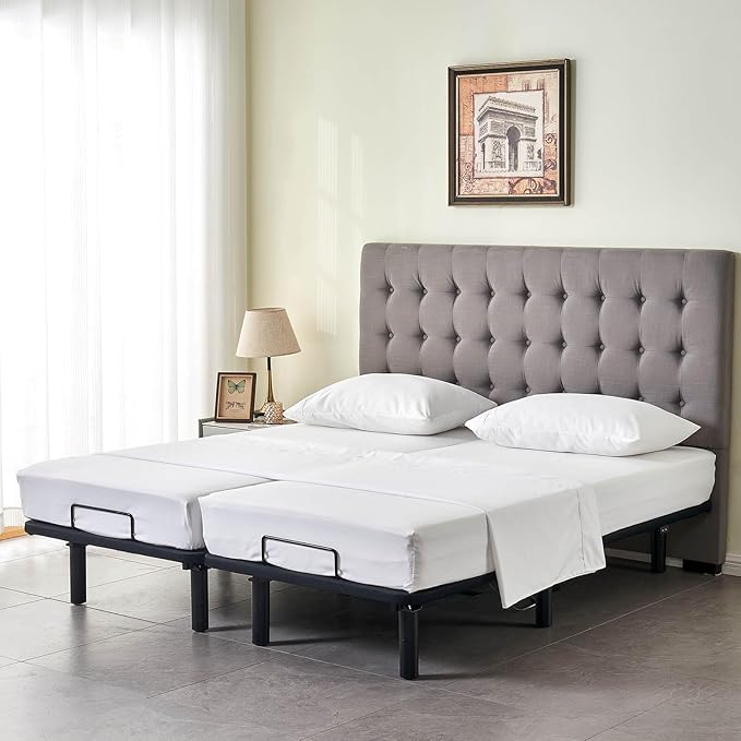 Kingnex Split Queen Sheets for Adjustable Bed Soft 1800 Microfiber 5 Pieces