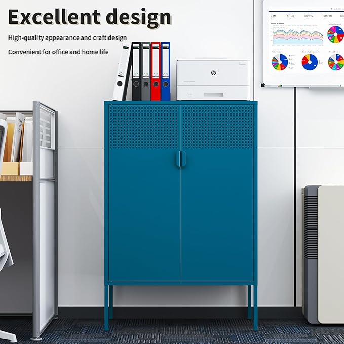 Blue Metal Storage Cabinet