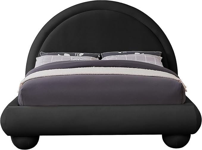 Meridian Furniture MadridBlack-K Madrid Collection Art Deco King Bed