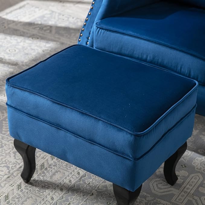 Mid Century Modern Accent Chair Upholstered Armchair Comfy Velvet Tufted