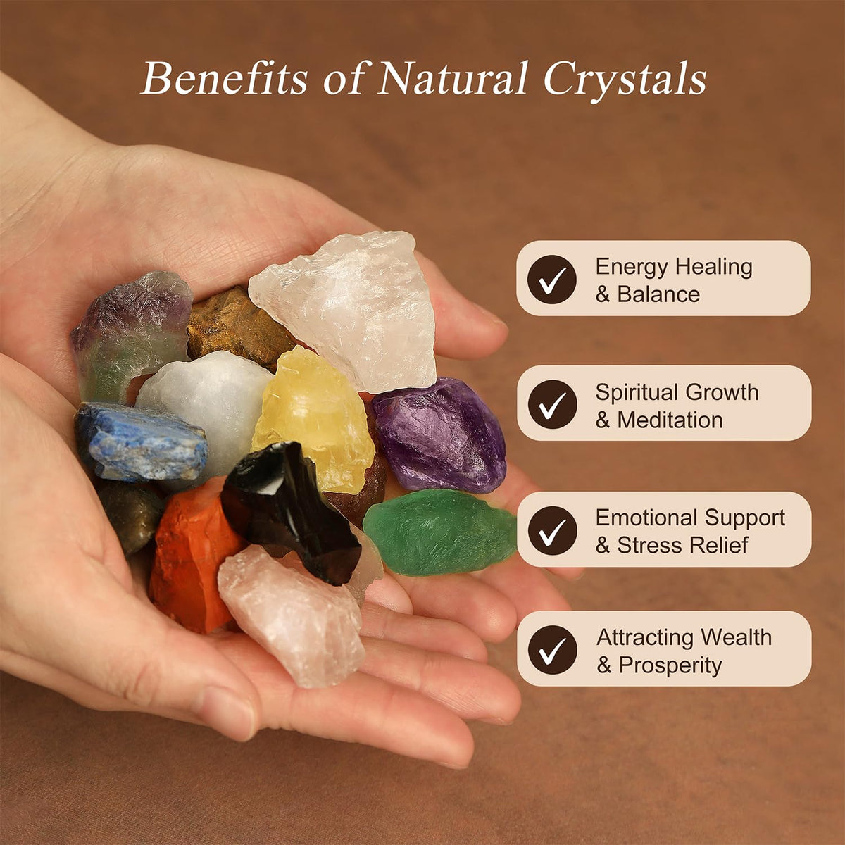 MAGIC AND MIRACLES Fluorite Crystal Tree Healing Gem for Office Decor Home Decor Meditation Money Tree Desk Chakra Energy Bonsai Gift for Women