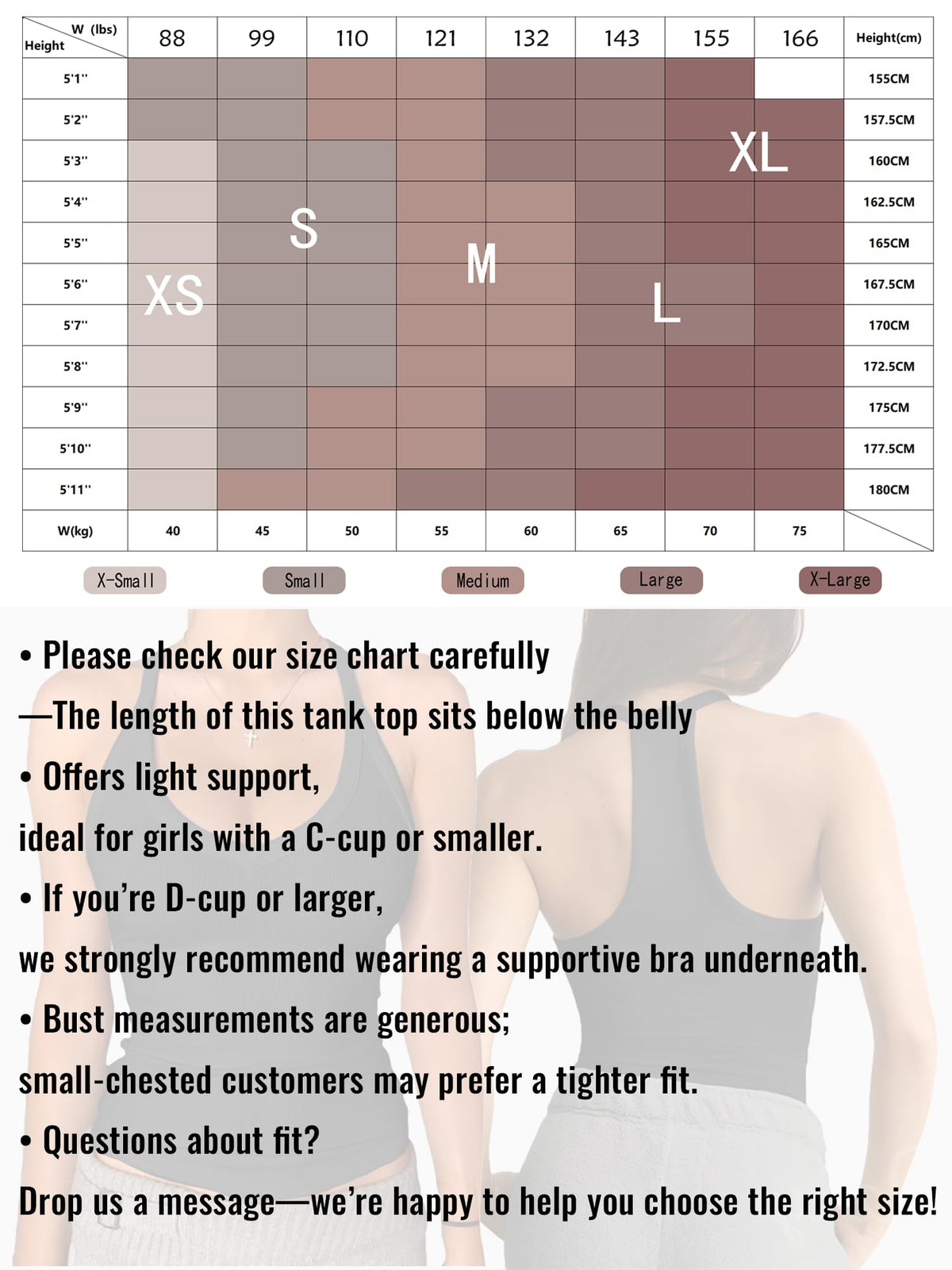 Danysu V Neck Racerback Tank Top for Women with Built in Bra Ribbed Long Tank Fitted Basic Cami Tops Black M