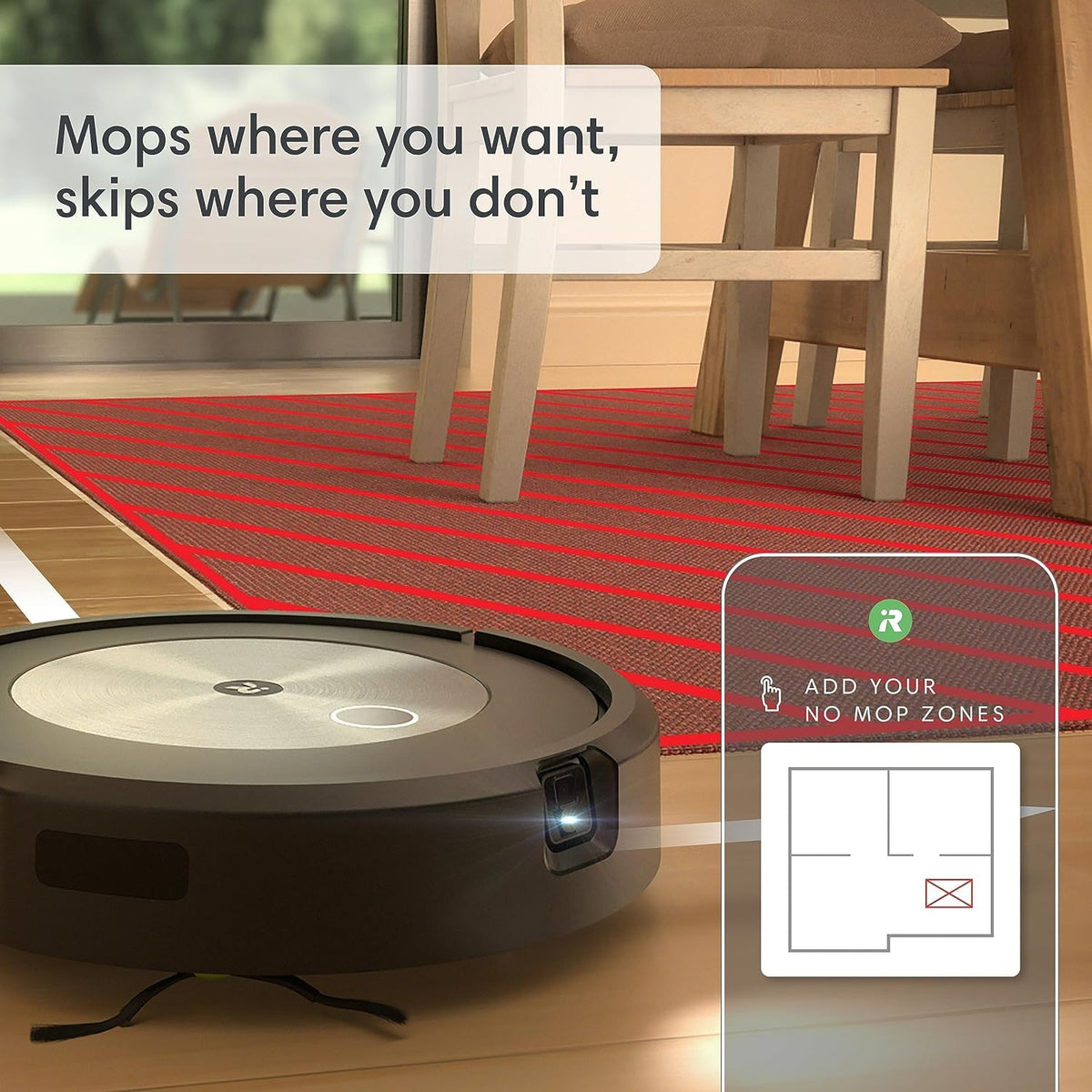 iRobot Roomba Combo j5+ Self-Emptying Robot Vacuum & Mop – Identifies and Avoids Obstacles Like Pet Waste & Cords, Empties Itself for 60 Days, Clean by Room with Smart Mapping, Works with Alexa