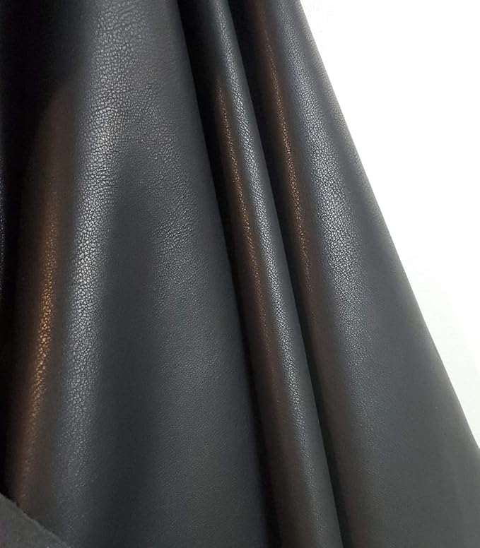 NAT Leathers | Black Soft faux Vegan PU {Peta Approved Vegan} Leather by the