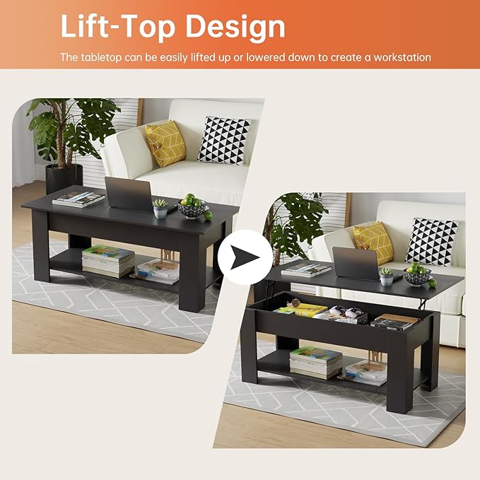 FDW 47" Lift Top Coffee Table