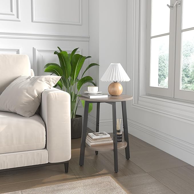 sthmec Side Table, Small Round End Table