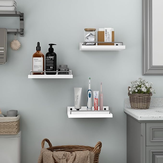RYOFOBETTO Small Floating Shelf, 6X9 Inches Farmhouse Wall Shelves