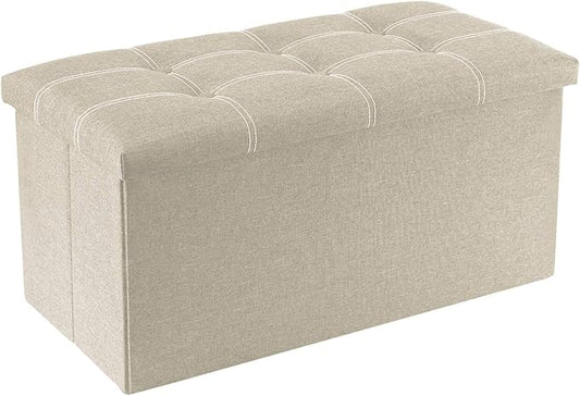 YOUDENOVA 30 inches Folding Storage Ottoman, Ottoman