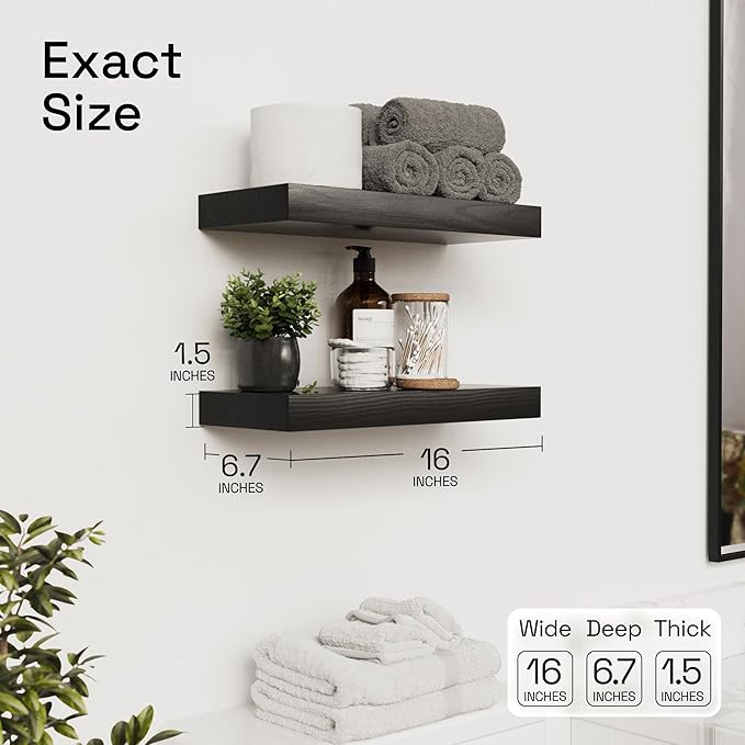 BAOBAB WORKSHOP Wood Floating Shelves