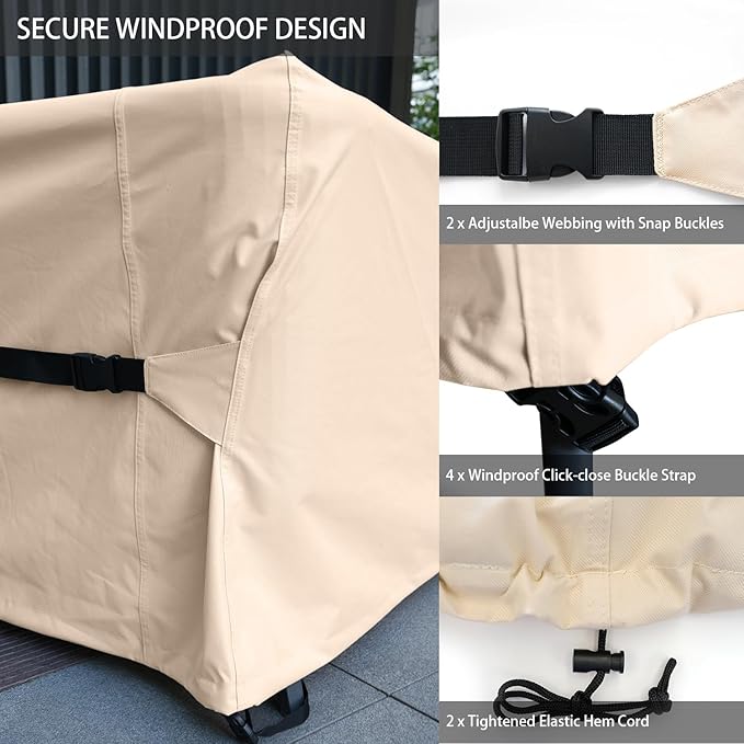 Patio Furniture Set Covers Waterproof Heavy Duty 600D Outdoor Sectional Sofa