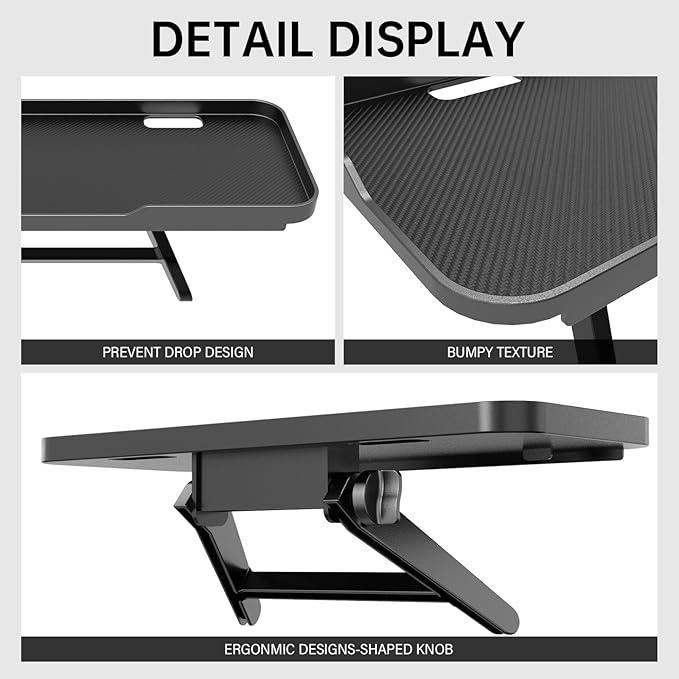 CABTE Adjustable Steel TV Top Shelf, Floating TV Stand, Universal Monitor Shelf