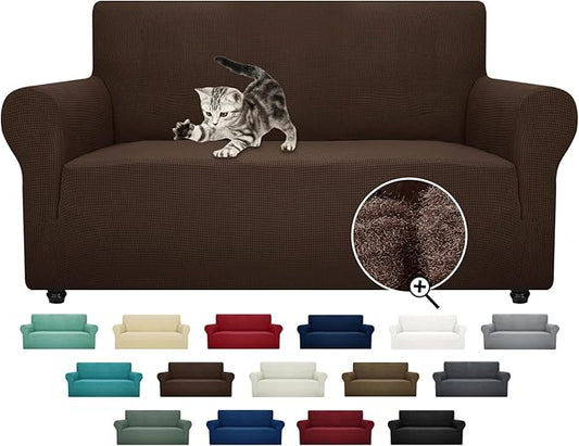 ZNSAYOTX Super Stretch Couch Cover Love Seat Sofa Covers