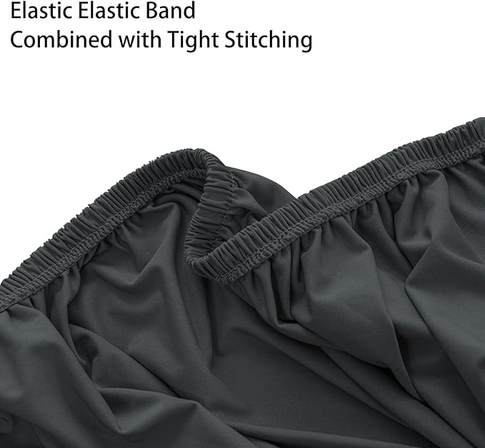 Super Stretch 40x40x15 inch Square Ottoman Cover- Soft Form Fit Ottoman Cover