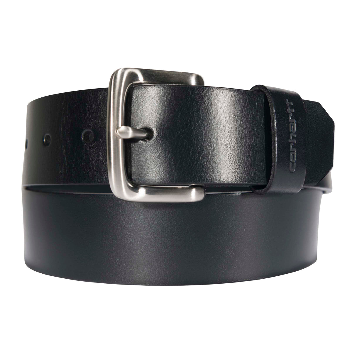 Carhartt Men's Bridle Leather Classic Buckle Belt, Black, 36