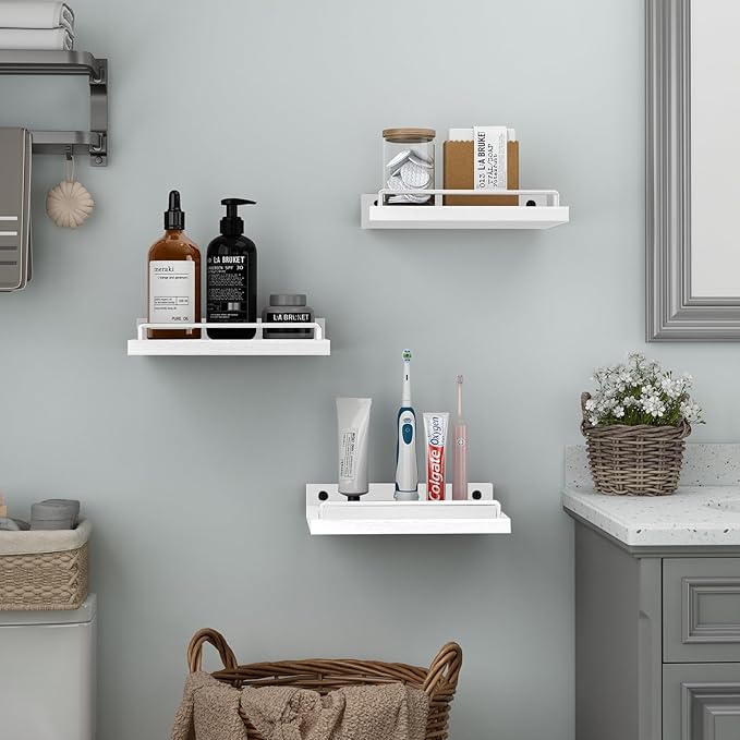 RYOFOBETTO Small Floating Shelf, 6 X 9 Inches Farmhouse Wall Shelves