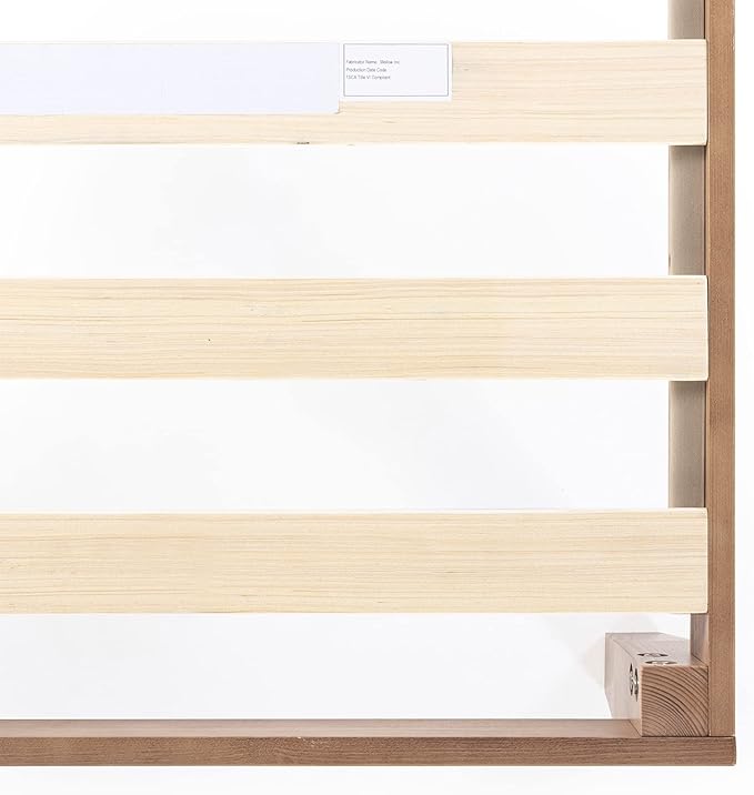 Mellow Naturalista Classic 12-Inch Solid Wood Platform Bed | Wooden Slats