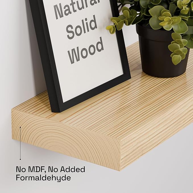 BAOBAB WORKSHOP Solid Wood Floating Shelves