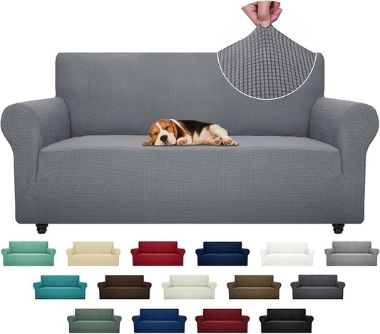 ZNSAYOTX Super Stretch Couch Cover Universal Sofa Covers