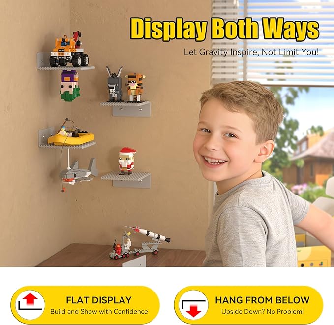 BlissBox 9-Pack Floating Display Shelves