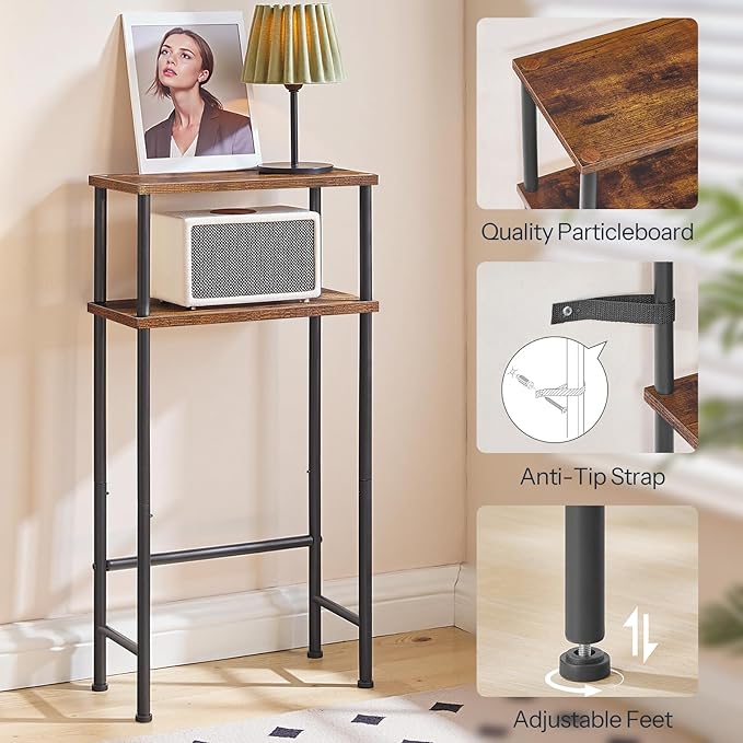 HOOBRO Narrow Console Table Set of 2