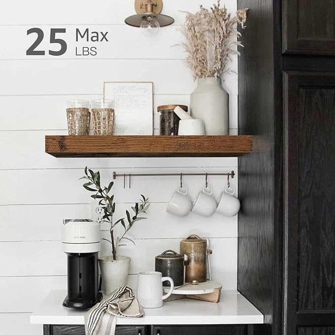 QEEIG Floating Shelf for Wall Bathroom Shelves Bedroom Kitchen Living Room