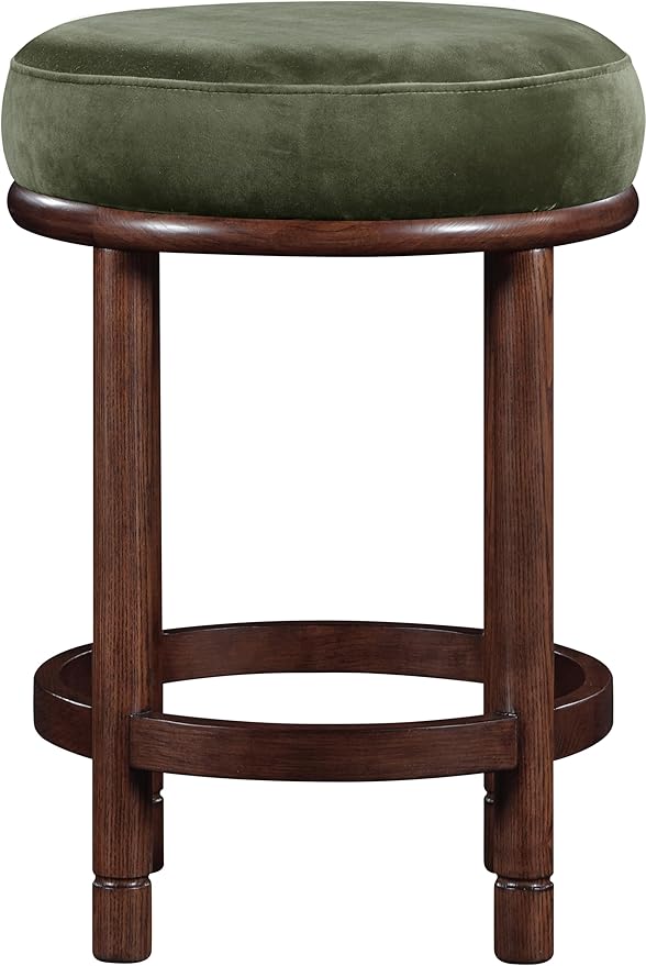 Meridian Furniture 978Green-C Monette Collection Art Deco Counter Stool
