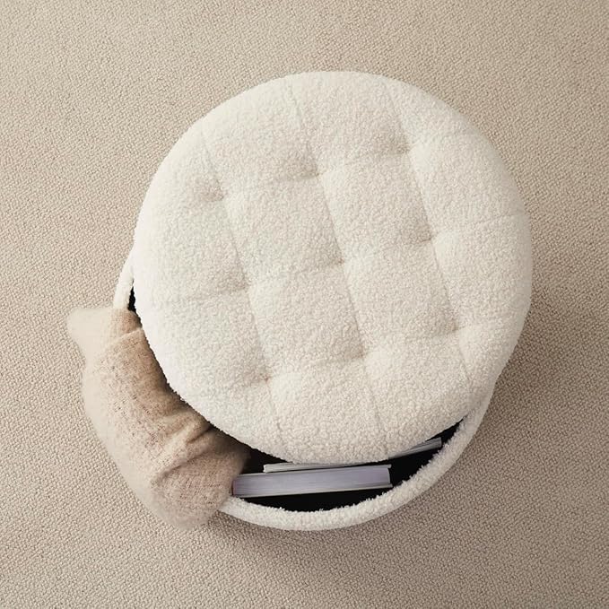 Ornavo Home Round Storage Ottoman