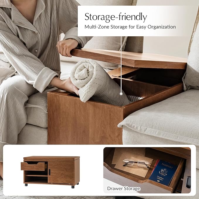 HULALA HOME Sofa Side Tables Set of 2