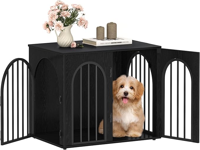 Hzuaneri 26.8'' Wooden Dog Crate Furniture, Indoor Dog Kennel Dogs Cage