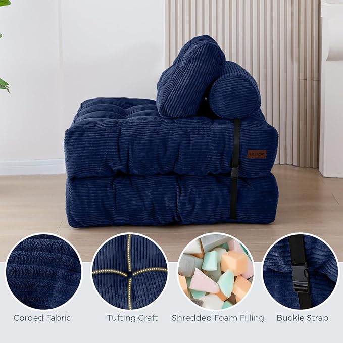 MAXYOYO Folding Sofa Bed, Convertible Sleeper Chair