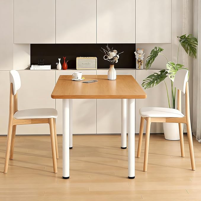 QLLY 29.5 inch / 75cm Adjustable Metal Desk Legs, Heavy Duty Furniture Table