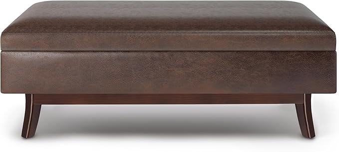 SIMPLIHOME Owen Rectangular Storage Ottoman