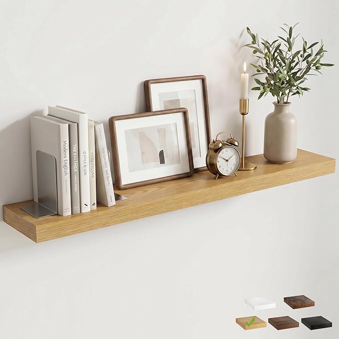FLYJOE Floating Shelves for Wall, 48 Inch Floating Shelves Set of 1, Kitchen
