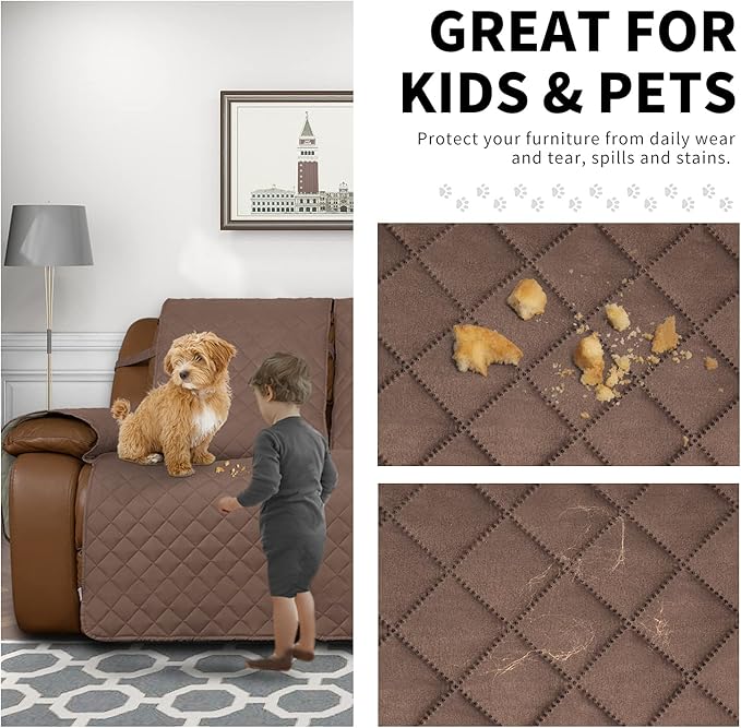 Easy-Going Loveseat Recliner Cover, Reversible Couch Cover