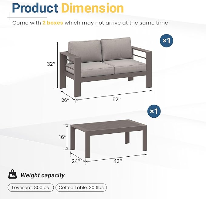 Wisteria Lane Metal Patio Furniture Set