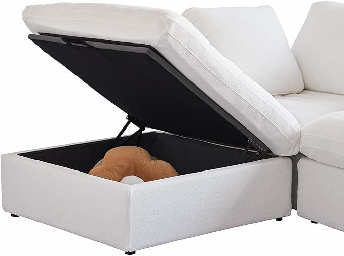Cloud Modular Sectional Sofa Couch, U Shaped Couch 5 Seater