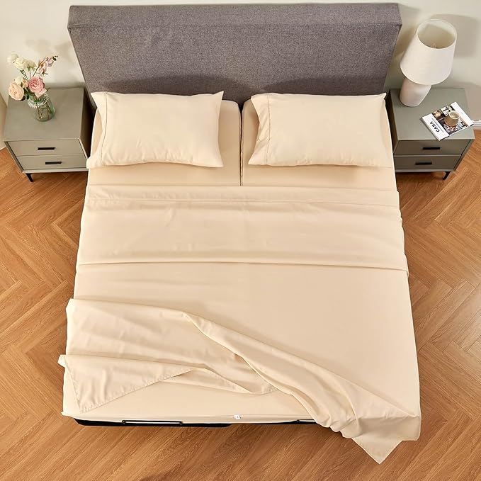 Kingnex 28-30 Split Top King Sheets Set
