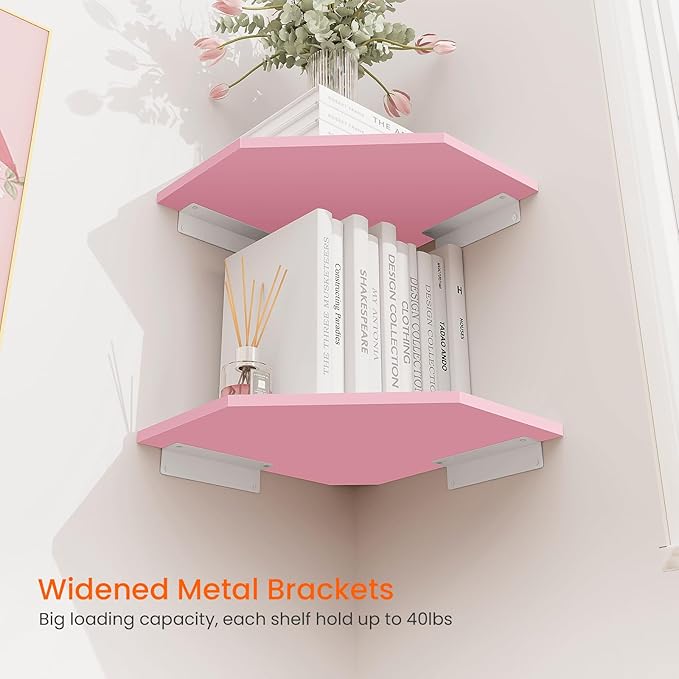 Homode Corner Floating Shelves, Corner Wall Shelf